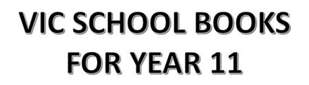 Picture for category VIC School Books for Year 11