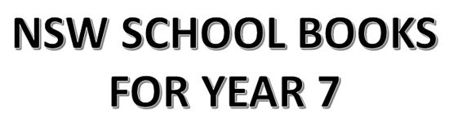 Picture for category NSW School Books for Year 7