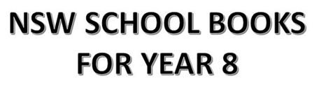 Picture for category NSW School Books for Year 8