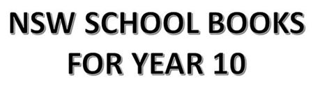 Picture for category NSW School Books for Year 10
