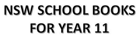Picture for category NSW School Books for Year 11