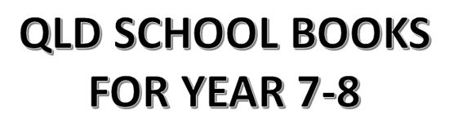 Picture for category QLD School Books for Year 7-8