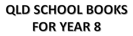Picture for category QLD School Books for Year 8