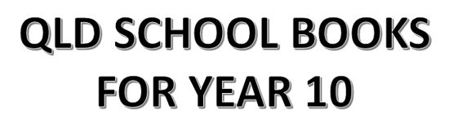 Picture for category QLD School Books for Year 10