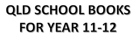 Picture for category QLD School Books for Year 11-12
