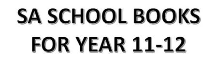 Picture for category SA School Books for Year 11-12