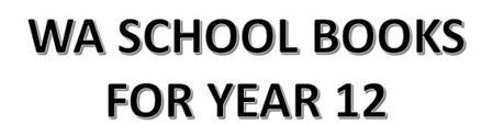 Picture for category WA School Books for Year 12