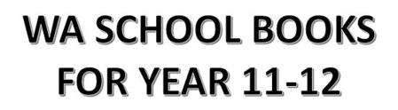 Picture for category WA School Books for Year 11-12