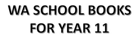 Picture for category WA School Books for Year 11