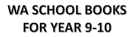 Picture for category WA School Books for Year 9-10