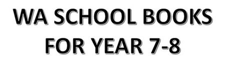 Picture for category WA School Books for Year 7-8