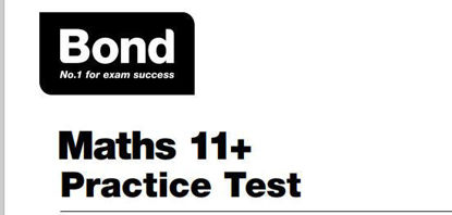 Picture of Bond Maths 11+ Practice Test (AGE: 9-11)