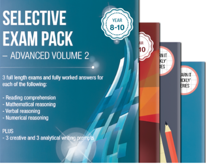 Picture of Victorian Selective School Exam Pack for Year 9