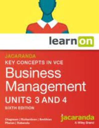 Picture of Jacaranda Key Concepts in    VCE Business Management Units 3 & 4 6e learnON + studyON