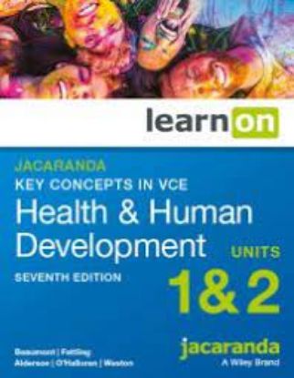 Picture of Jacaranda Key Concepts in VCE Health & Human Development Units 1 & 2 7e learnON