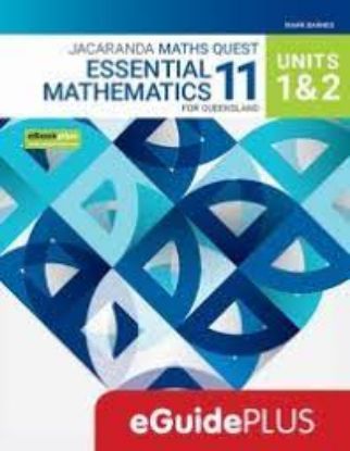 Picture of Jacaranda Maths Quest 11 Essential Mathematics Units 1 & 2 for Queensland eGuidePLUS