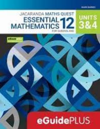 Picture of Jacaranda Maths Quest 12 Essential Mathematics Units 3 & 4 for Queensland eGuidePLUS