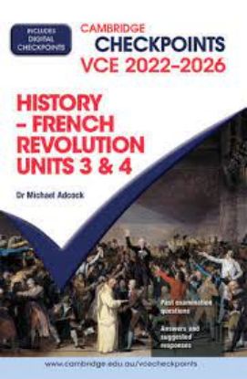 Picture of Cambridge Checkpoints VCE History – French Revolution Units 3&4 2022-2026 (digital)