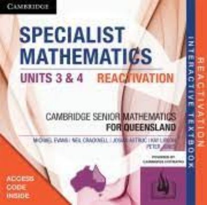 Picture of Specialist Mathematics Units 3&4 for Queensland Reactivation Code