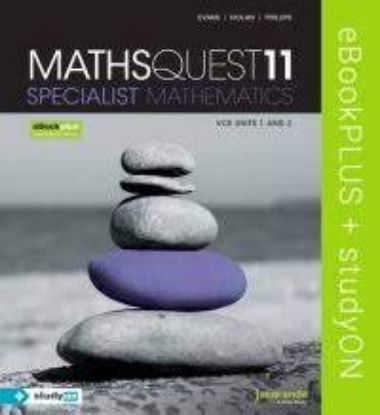 Picture of Maths Quest 11 Specialist Mathematics VCE Units 1&2 & eBookPLUS + studyON Specialist Mathematics U1&2 (BC) + Maths Quest 11 Specialist Mathematics Solutions Manual (Card)