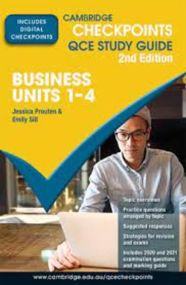 Picture of Cambridge Checkpoints QCE Business Units 1–4 Second Edition (digital)