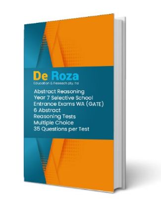 WA Set of 6 Abstract Reasoning Tests - Yr 6 for Yr 7 Selective School Entrance, 2024 Edition