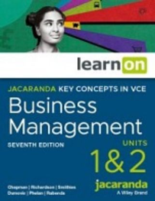 Picture of Jacaranda Key Concepts in VCE Business Management Units 1 and 2 7E learnON Renewal (digital)
