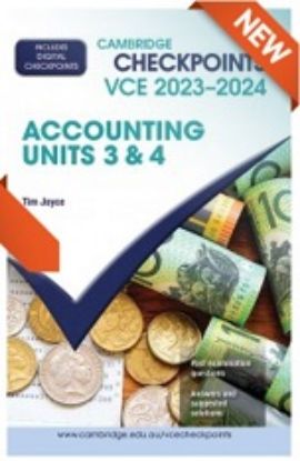 Picture of Cambridge Checkpoints VCE Accounting Units 3&4 2023-2024