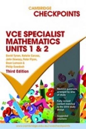 Picture of Cambridge Checkpoints VCE Specialist Maths Units 1 and 2 3ed (print)