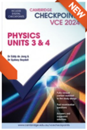 Picture of Cambridge Checkpoints VCE Physics Units 3&4 2024 (digital)