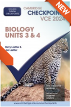 Picture of Cambridge Checkpoints VCE Biology Units 3&4 2024 (Digital)