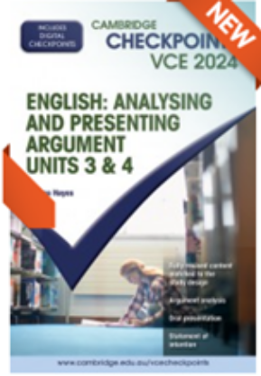 Picture of Cambridge Checkpoints VCE English: Analysing and Presenting Argument Units 3&4 2024 (print and digital)