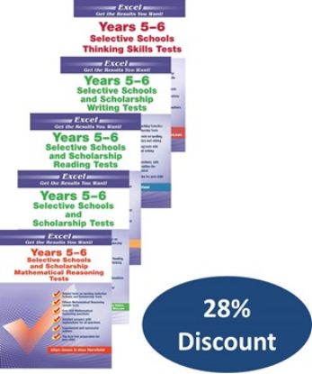 Picture of Excel Selective Schools and Scholarship Tests Years 5-6  Value Pack 1