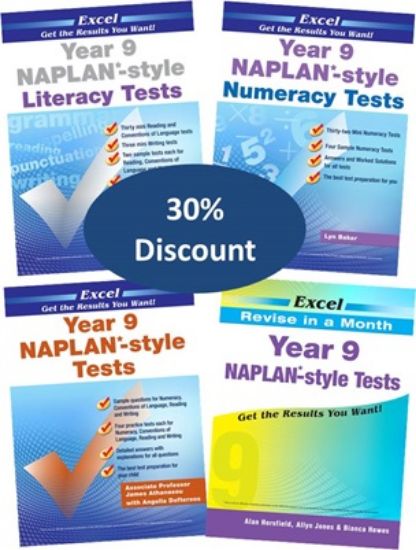 Picture of Excel NAPLAN*-style Tests Year 9 Value Pack