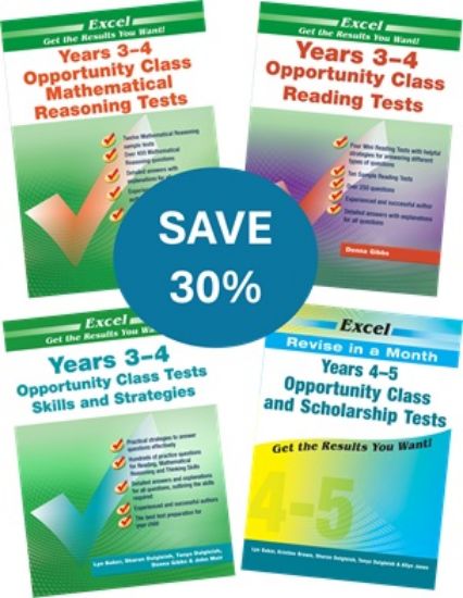 Picture of Excel Opportunity Class  Tests Years 3–4 Value Pack 4