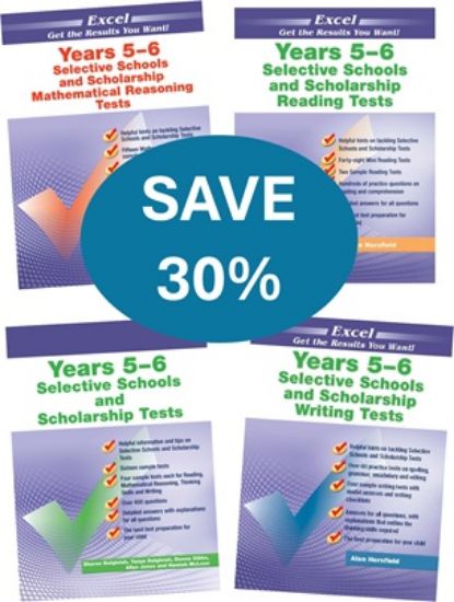 Picture of Excel Selective Schools and Scholarship Tests Years 5-6  Value Pack 4